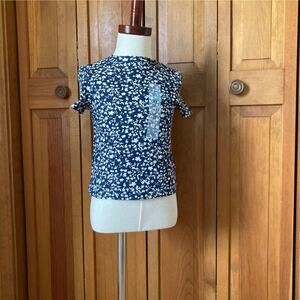 NWOT Blue Floral Tee, Size 2T